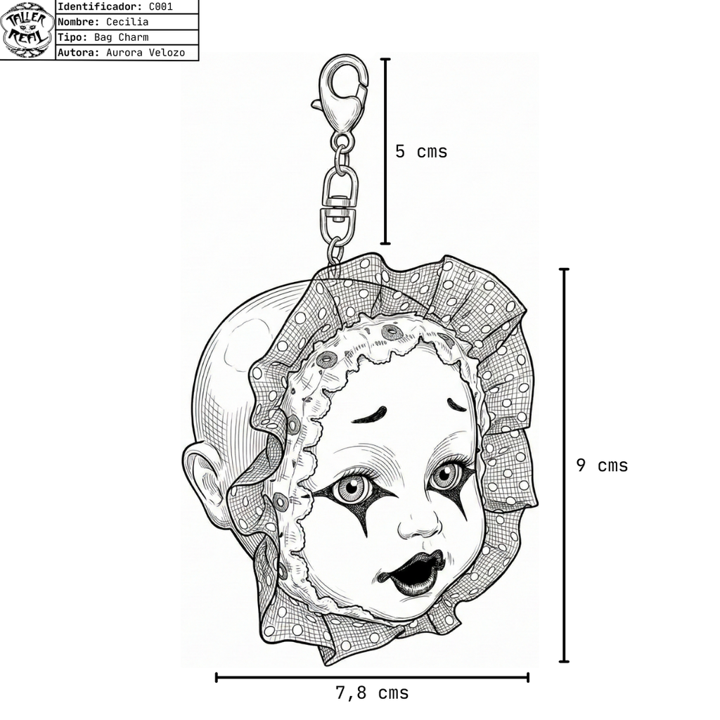Bag Charm "Cecilia"