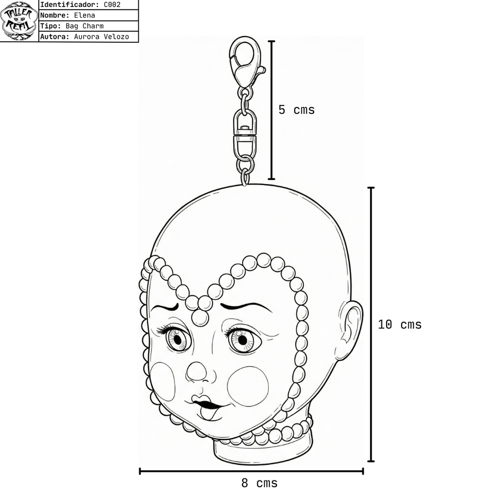 Bag Charm "Elena"